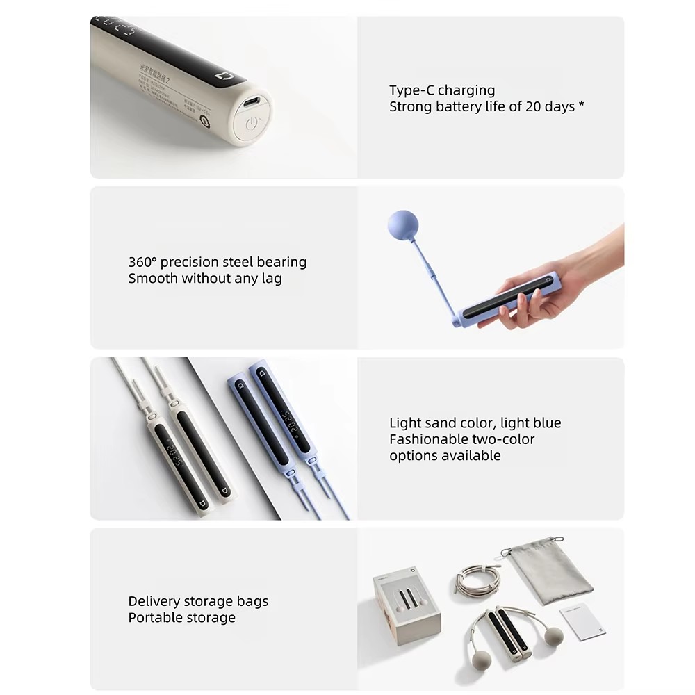 Xiaomi Mijia Smart Skipping Ju - Smart Jump Rope Digital Counter review and price